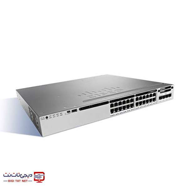 سوئیچ شبکه مدیریتی سیسکو 24 پورت WS-C3850-24P-S